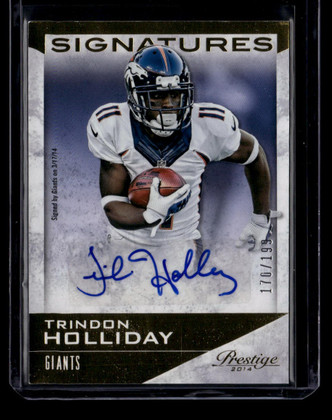 2014 Prestige Autographs 15 Trindon Holliday Auto 170/199