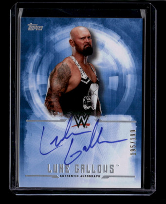 2017 Topps WWE Undisputed Autographs UALG Luke Gallows Auto 195/199