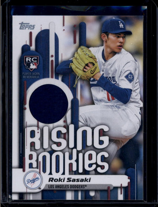2025 Topps Update Rising Rookie Relics RRRRS Roki Sasaki RC Jersey