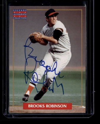 1996 Major League Players Alumni Legends Autograph NNO Brooks Robinson Auto