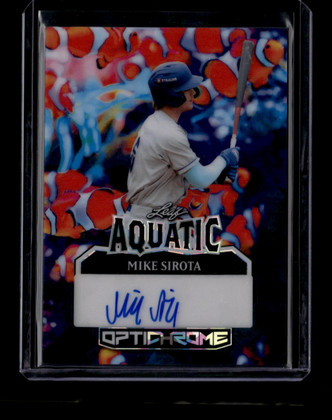 2025 Leaf Optichrome Aquatic Autograph Crystal Clownfish Mike Sirota RC Auto 1/1