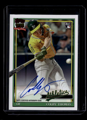 2026 Topps '91 Topps Autographs 91acol Colby Thomas Rookie Auto