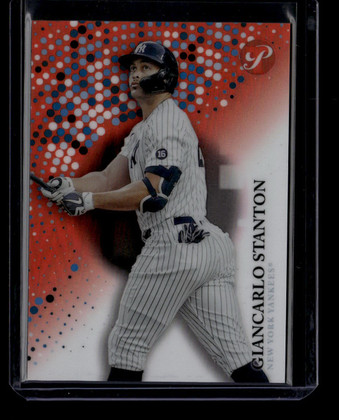 2022 Topps Pristine Orange Refractor 47 Giancarlo Stanton 18/25