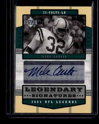 2004 Upper Deck Legends Legendary Signatures LSMI Mike Curtis Auto
