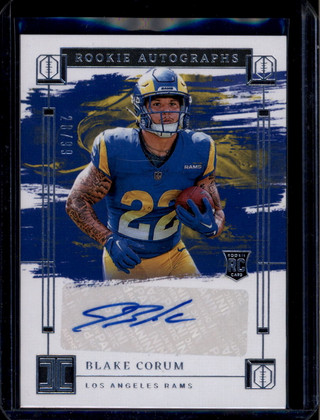 2024 Panini Impeccable Rookie Autographs 20 Blake Corum RC Auto 28/99