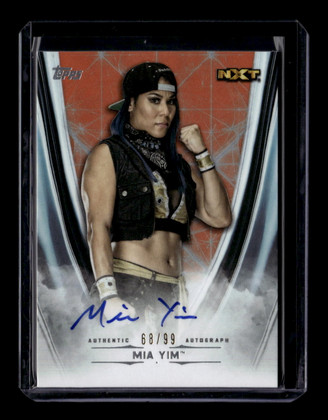 2020 Topps WWE Undisputed Autographs Orange AMY Mia Yim Auto 68/99