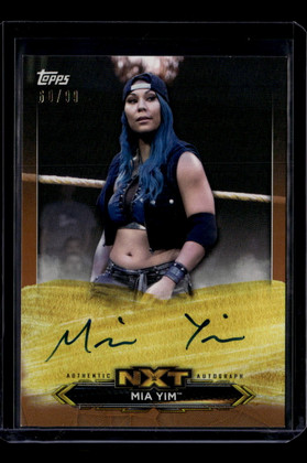2020 Topps WWE NXT Roster Autographs Bronze AMY Mia Yim Auto 60/99