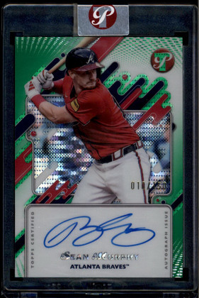 2025 Topps Pristine Autographs Green Pristine Refractor Sean Murphy Auto 10/150