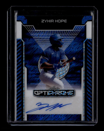 2025 Leaf Optichrome Blue Shimmer bazh1 Zyhir Hope Rookie Auto 1/3