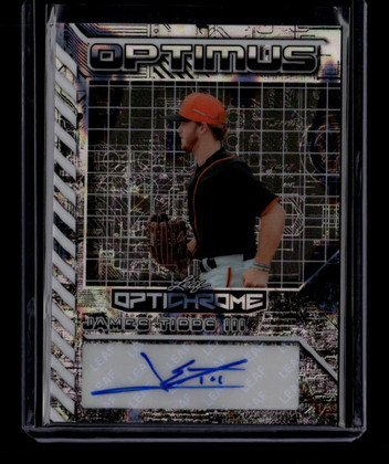 2025 Leaf Optichrome Optimus Autographs Silver Lava James Tibbs III RC Auto 5/10