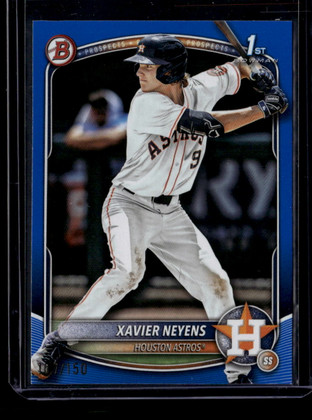 2025 Bowman Draft Blue bd2 Xavier Neyens Rookie 107/150