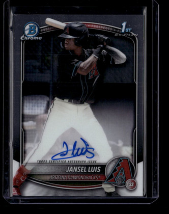 2025 Bowman Chrome Prospect Autographs CPAJLU Jansel Luis Rookie Auto