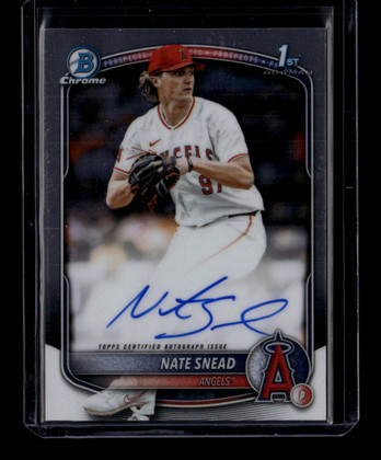2025 Bowman Chrome Draft Autographs CPANSN Nate Snead Rookie Auto