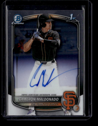 2025 Bowman Chrome Draft Autographs CPACMA Cameron Maldonado Rookie Auto