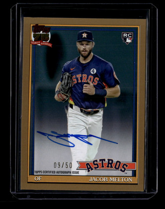 2026 Topps '91 Topps Autographs Gold Foil 91amel Jacob Melton Rookie Auto 9/50