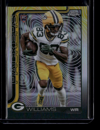2025 Topps Chrome Etch Refractor 340 Savion Williams Rookie