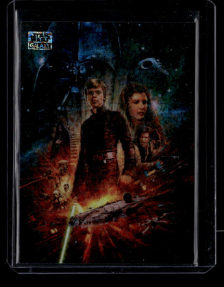 2024 Topps Chrome Star Wars Galaxy Mini Diamond Refractor 70 Destiny of A Jedi