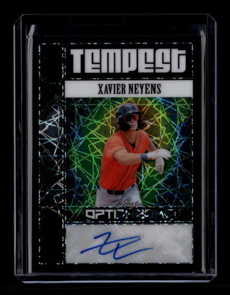 2025 Leaf Optichrome Temptest Autographs Black taxn1 Xavier Neyens RC Auto 1/1