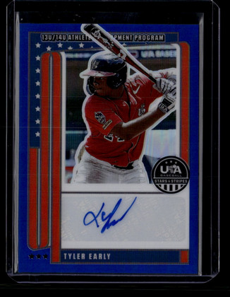 2026 USA Stars and Stripes Prizm National Team Red Tyler Early Rookie Auto 2/49