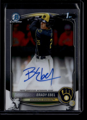 2025 Bowman Chrome Draft Autographs CPABE Brady Ebel Rookie Auto