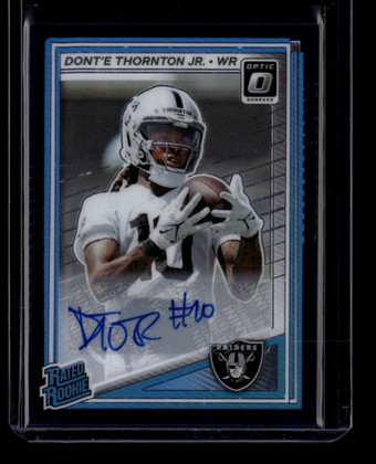 2025 Donruss Optic Autographs Purple Stars 279 Dont'e Thornton Jr. RC Auto 11/42