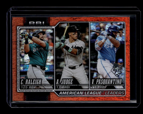 2026 Topps Orange Holo Foil 211 Pasquantino Raleigh Judge LL 9/25 League Leaders