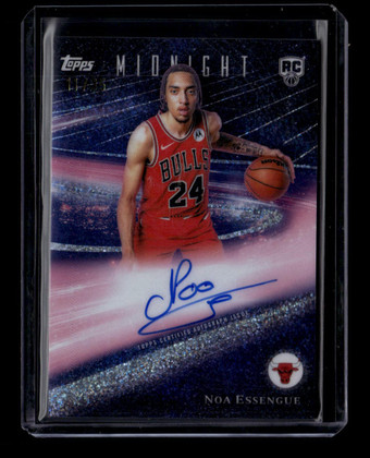 2025-26 Topps Midnight Horizon Signatures Winter Solistice Essengue RC Auto /35