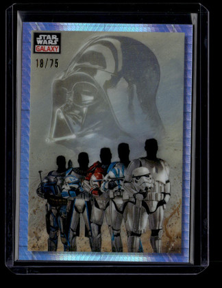 2023 Topps Chrome Star Wars Galaxy Prism Refractor 57 The Empire's Forces 18/75