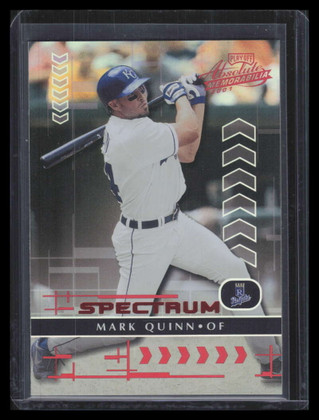 2001 Absolute Memorabilia Spectrum 127 Mark Quinn 3/10