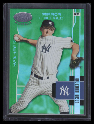 2003 Leaf Certified Materials Mirror Emerald 129 Jason Anderson 2/5