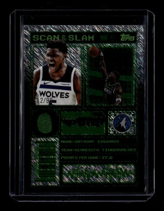 2025-26 Topps Scan and Slam Surge ss9 Anthony Edwards 12/99