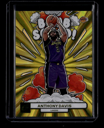 2023-24 Donruss Bomb Squad Holo Yellow Laser 8 Anthony Davis 8/25