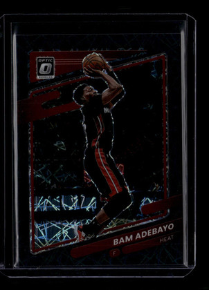 2021-22 Donruss Optic Black Velocity Refractor 148 Bam Adebayo 10/39