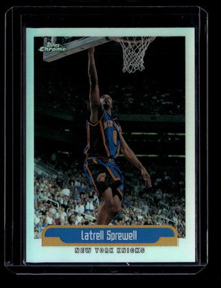 1999-00 Topps Chrome Refractor 13 Latrell Sprewell