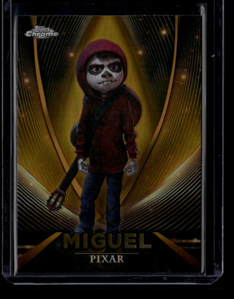 2025 Topps Pixar Gold Topps Chrome Pixar Gold pg9 Miguel Coco