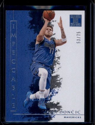 2019-20 Panini Impecable 43 Luka Doncic 53/75