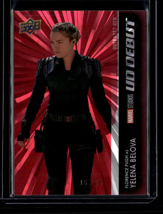 2024 UD Marvel Studios Outburst Red 231 Florence Pugh Yelena Belova RC Debut /25