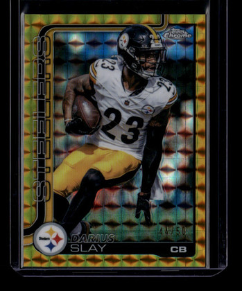 2025 Topps Chrome Gold Geometric Refractor 259 Darius Slay 44/50