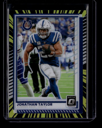 2025 Donruss Optic Electricity Refractor 49 Jonathan Taylor 57/75