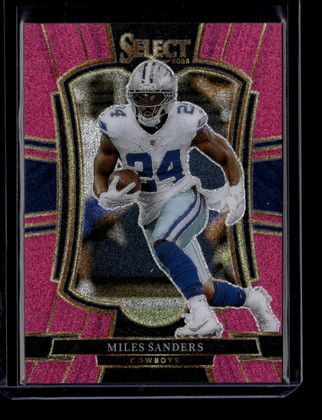 2025 Select Prizm Pink Glitter 198 Miles Sanders 15/15 Premier Level