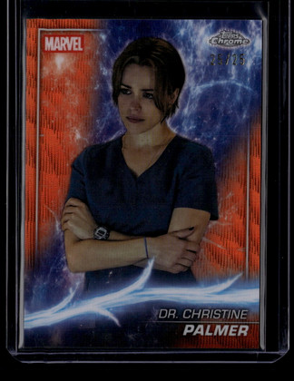 2025 Topps Chrome Marvel Orange Wave Refractor 66 Dr. Christine Palmer 25/25