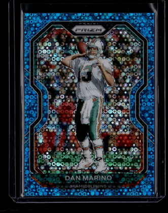 2020 Panini Prizm Prizms No Huddle Blue Refractor 18 Dan Marino 21/79