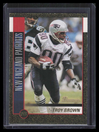 2002 Bowman Gold 37 Troy Brown 6/50