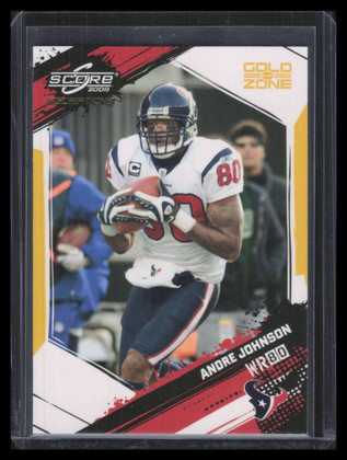2009 Score Inscriptions Gold Zone 113 Andre Johnson 47/50