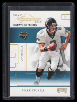 2002 Playoff Prime Signatures Proofs 18 Mark Brunell 31/50