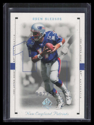 1999 SP Authentic Excitement 50 Drew Bledsoe 137/250