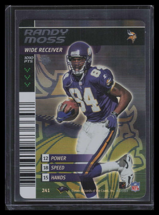 2001 NFL Showdown 1st Edition 241 Randy Moss FOIL
