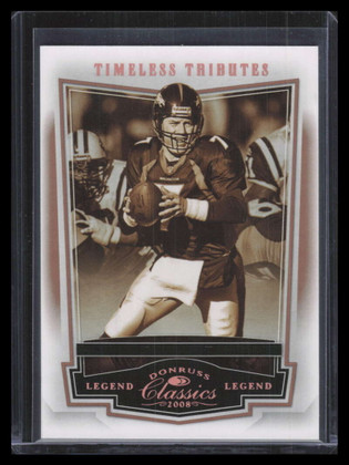 2008 Donruss Classics Timeless Tributes Bronze 137 John Elway 191/250