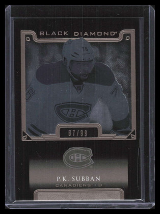 2015-16 Black Diamond Pure Black BDBPS P. K. Subban 87/99