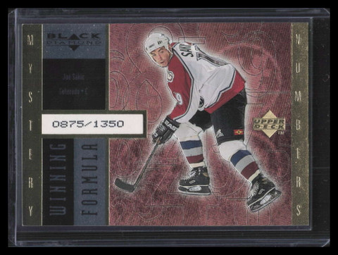 1998-99 Black Diamond Winning Formula Gold wf8 Joe Sakic 875/1350